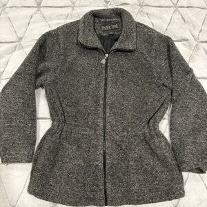 Pacific Trail Mens M Jacket Sweater Fleece Full Zip Gray Casual Coat Outdoor